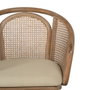 BigBuy Home Chaise de Salle à Manger Beige Naturel en Bois d'hévéa