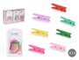 PINCELLO Set de 13 pinces en bois multicolores