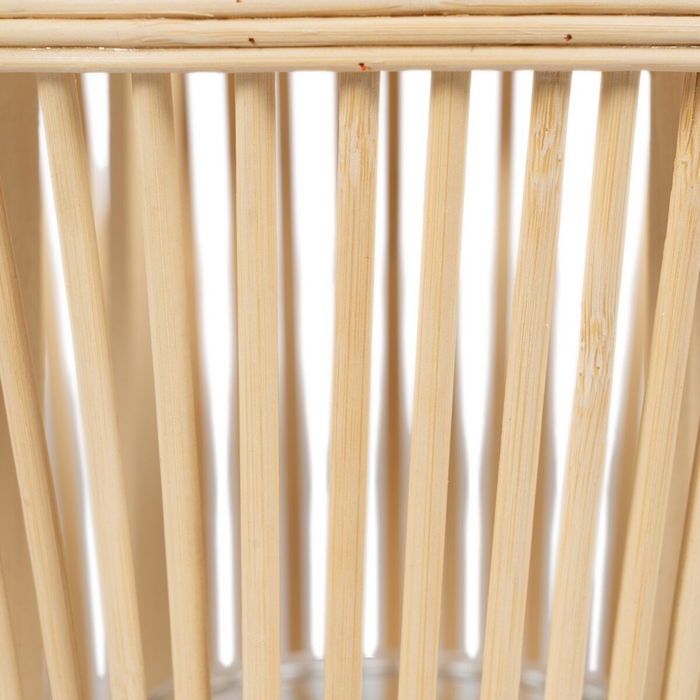 Lanterne Naturel Bambou Verre 20 x 20 x 50 cm