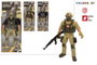 Color Baby Soldado Desert Task Force - Figurine articulée de soldat 30 cm, équipée de gilet pare-balles et mitraillette - Modèles assortis