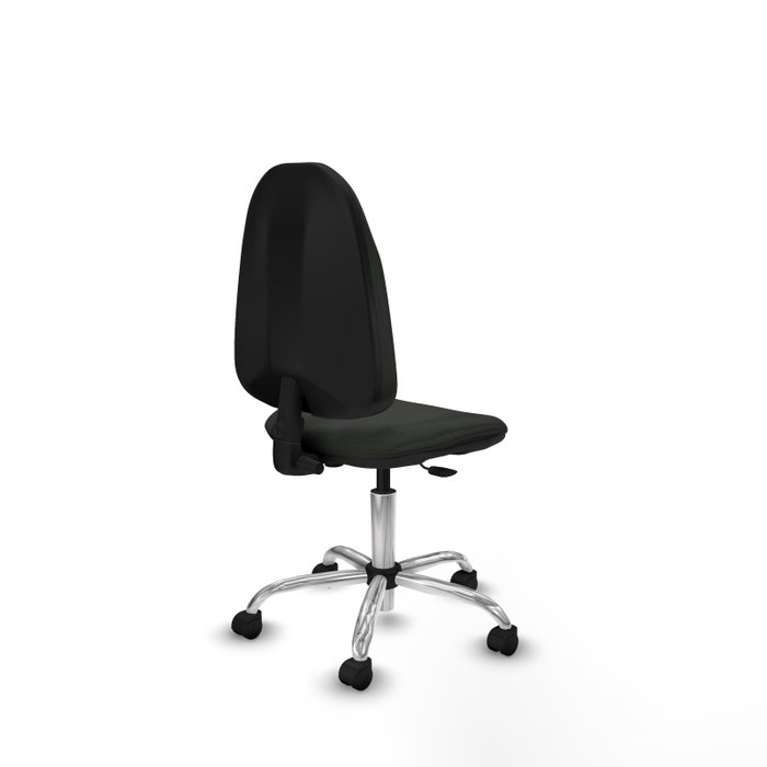 PIQUERAS Y CRESPO Chaise de bureau Algarra, tissu noir, sans accoudoirs PIQUERAS Y CRESPO Chaise de bureau Algarra, tissu noir, sans accoudoirs
