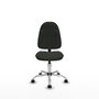 PIQUERAS Y CRESPO Chaise de bureau Algarra, tissu noir, sans accoudoirs