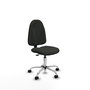 PIQUERAS Y CRESPO Chaise de bureau Algarra, tissu noir, sans accoudoirs