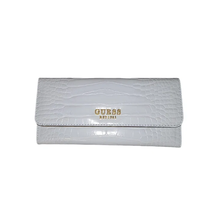 Guess Portefeuille Laurel Nuage Pâle en Textile Guess Portefeuille Laurel Nuage Pâle en Textile