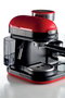 Ariete 1318/00 Cafetière espresso moderne avec moulin intégré rouge - 1080W - 0.8L - Portafiltre aluminium