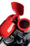 Ariete 1318/00 Cafetière espresso moderne avec moulin intégré rouge - 1080W - 0.8L - Portafiltre aluminium