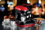 Ariete 1318/00 Cafetière espresso moderne avec moulin intégré rouge - 1080W - 0.8L - Portafiltre aluminium