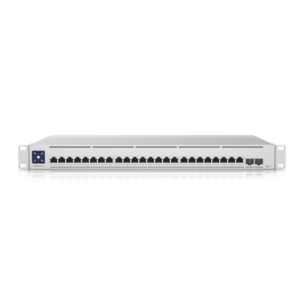 Ubiquiti Switch Enterprise XG 24 - Commutateur L3 managé 24 ports 10GbE RJ45 et 2 ports 25G SFP28, 580 Gbps, UniFi Network