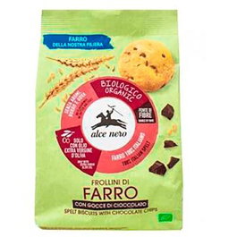 ALCE NERO Biscuits cacao avec pépites de chocolat BIO 300g