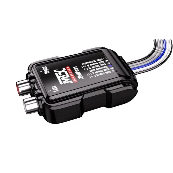 MTX AUDIO - Adaptateur câbles HP vers RCA 8V avec sortie Remote OUT, pour installation audio voiture sans alimentation +12V MTX AUDIO - Adaptateur câbles HP vers RCA 8V avec sortie Remote OUT, pour installation audio voiture sans alimentation +12V