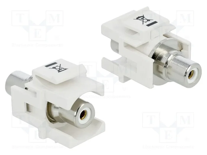 DELOCK Connecteur RCA Keystone blanc DELOCK Connecteur RCA Keystone blanc