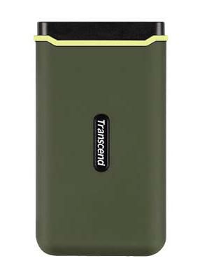 Transcend ESD380C 2 To SSD Portable Vert Militaire Transcend ESD380C 2 To SSD Portable Vert Militaire