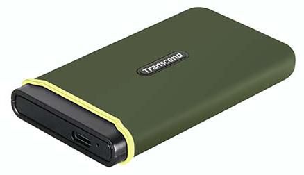 Transcend ESD380C 2 To SSD Portable Vert Militaire Transcend ESD380C 2 To SSD Portable Vert Militaire
