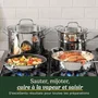 Cuisinart Batterie de cuisine 77-11G en acier inoxydable, 11 pièces, compatibles tous feux dont induction et four, avec base encapsulée en aluminium pour chauffe uniforme