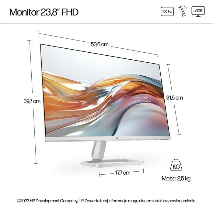 HP Écran 94C21E9#ABB Full HD 23,8 pouces 100 Hz HP Écran 94C21E9#ABB Full HD 23,8 pouces 100 Hz