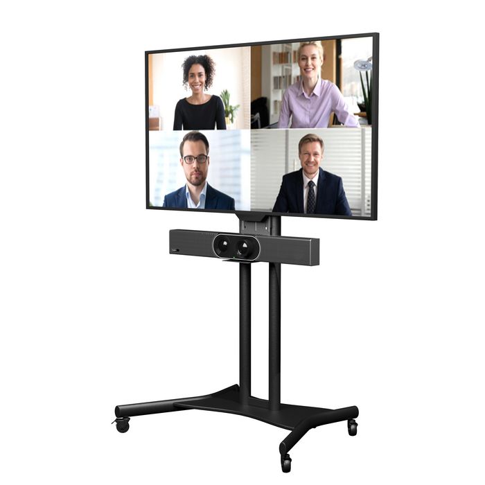 Yealink VCS-TVMount2 - Support mural ou mobile pour TV et équipement de visioconférence MeetingEye 400/600 Pro/MeetingBar A40 Yealink VCS-TVMount2 - Support mural ou mobile pour TV et équipement de visioconférence MeetingEye 400/600 Pro/MeetingBar A40