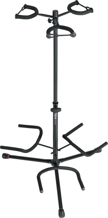 Frameworks Support triple pour guitare avec protection en caoutchouc