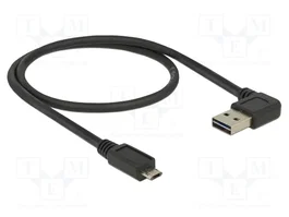 DELOCK Câble USB 2.0 noir 0,5m