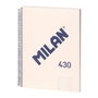 Cahier à Spirale Milan 430 Beige A4 80 Volets (3 Unités)