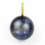 THE CARAT SHOP - Collier pendentif Lunettes de Luna Lovegood avec boule de Noël Harry Potter - 40 cm ajustable - Alliage de zinc