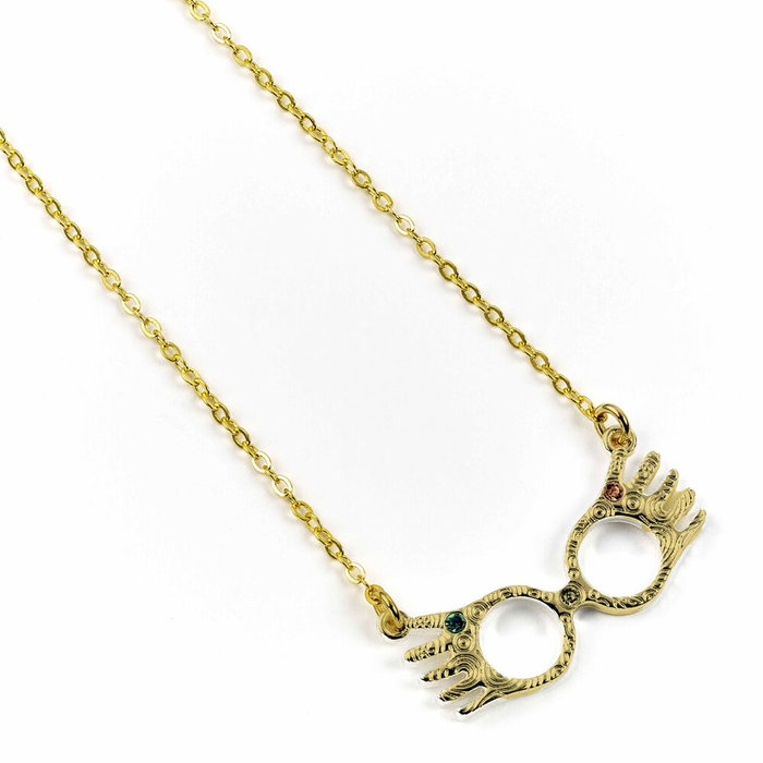 THE CARAT SHOP - Collier pendentif Lunettes de Luna Lovegood avec boule de Noël Harry Potter - 40 cm ajustable - Alliage de zinc THE CARAT SHOP - Collier pendentif Lunettes de Luna Lovegood avec boule de Noël Harry Potter - 40 cm ajustable - Alliage de zinc