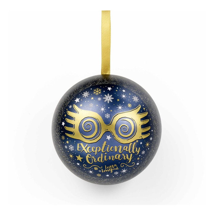 THE CARAT SHOP Collier Pendentif Lunettes Luna Lovegood et Boule de Noël Harry Potter THE CARAT SHOP Collier Pendentif Lunettes Luna Lovegood et Boule de Noël Harry Potter