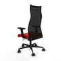 Piqueras y Crespo Chaise de Bureau Albacete Rouge et Noir