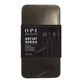 OPI Artist Series Set de pinceaux pour gel Gelcolor - 4 pinceaux professionnels pour manucure gel et vernis semi-permanent