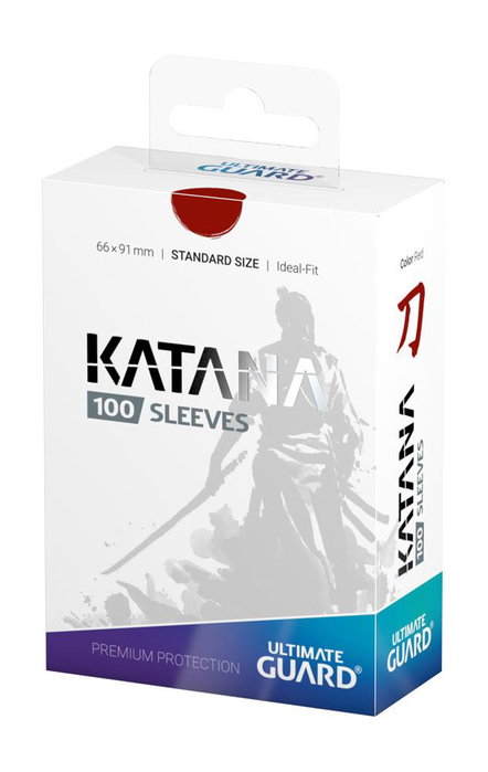 Ultimate Guard Katana Sleeves Standard Size - Rouge (100)