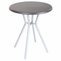 BigBuy Garden Table d'appoint Zoe Noir Gris Acier 60 x 60 x 70 cm