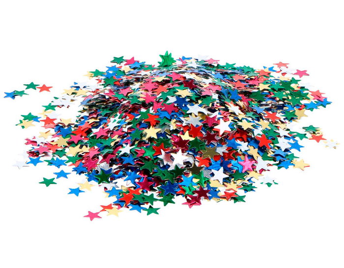 Innspiro Bote de paillettes en aluminium étoiles Multicolor 5mm 30gr Innspiro Bote de paillettes en aluminium étoiles Multicolor 5mm 30gr