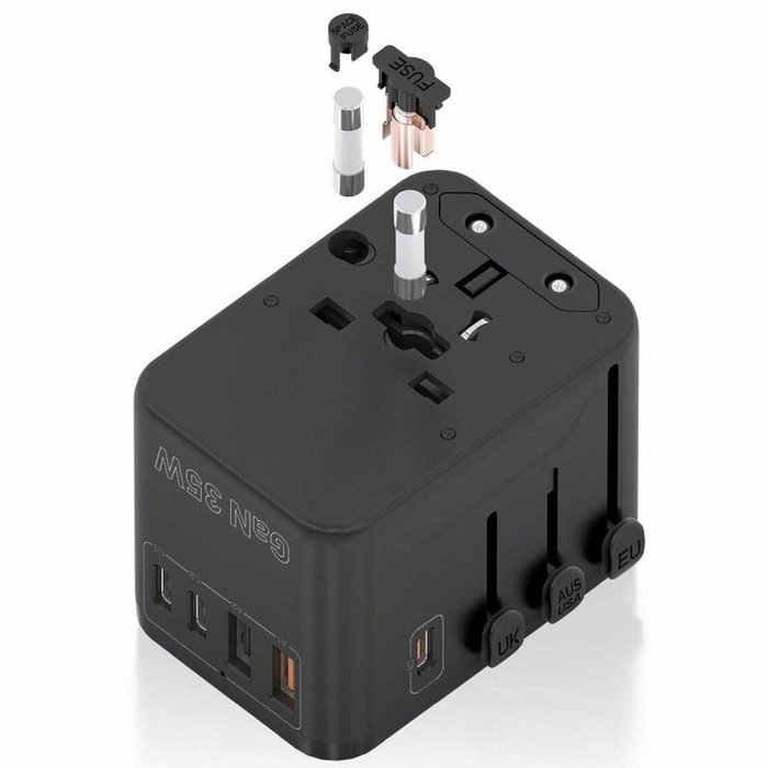 Chargeur mural Aisens ASPS-2A3C09-BK Noir Chargeur mural Aisens ASPS-2A3C09-BK Noir