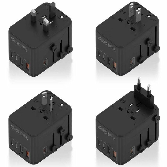 Chargeur mural Aisens ASPS-2A3C09-BK Noir Chargeur mural Aisens ASPS-2A3C09-BK Noir