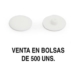 HERRAJES ALK Tapa Embutir Intro.5 d11,5 Blanc (500 unités)