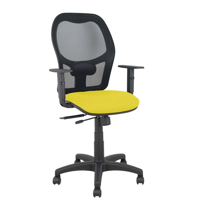 PIQUERAS Y CRESPO Chaise de Bureau Alocén Jaune avec Accoudoirs 1D