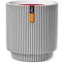 CAPI EUROPE Vase cylindre Groove NL 36 x 38 cm Ivoire - Vase design pour intérieur et extérieur