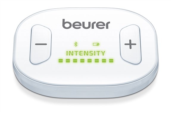 Beurer EM-70 Electrostimulateur TENS/EMS Numérique Sans Fil avec Télécommande - 19 Programmes pour Traitement de la Douleur, Stimulation et Massage