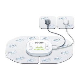 Beurer EM-70 Electrostimulateur TENS/EMS Numérique Sans Fil avec Télécommande - 19 Programmes pour Traitement de la Douleur, Stimulation et Massage
