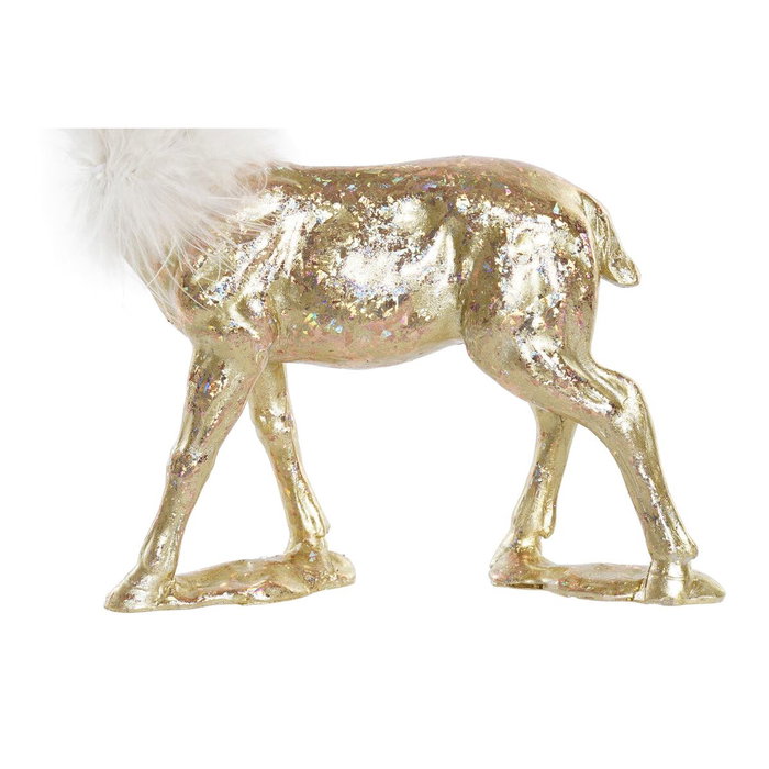 Décorations de Noël DKD Home Decor Résine Renne (17,5 x 9 x 22,5 cm) (2 Unités)