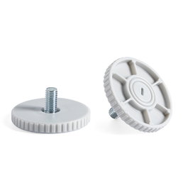 HERRAJES ALK Pied Niveleur RIDO Ø50 M8X10 Gris Clair