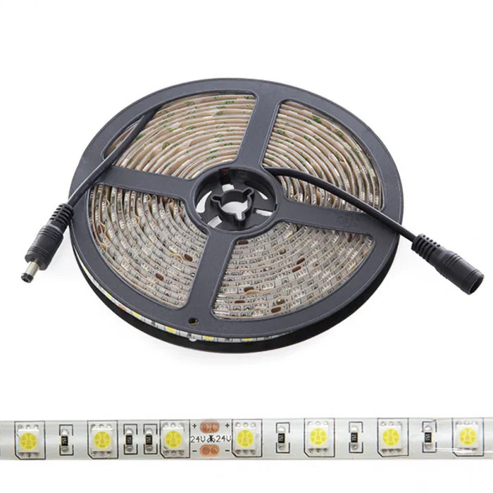Tira LED SMD5050 Blanco Natural 60W 7000Lm 24VDC IP65 5m