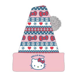 Cerdá Hello Kitty Bonnet de Noël en laine multicolore - Dimensions 22.0 x 2.0 x 21.0 cm - Pour 3 ans et plus