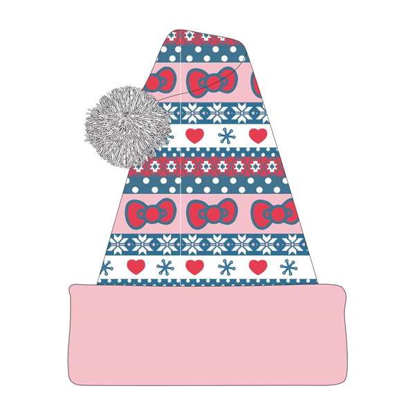 Cerdá Hello Kitty Bonnet de Noël en laine multicolore - Dimensions 22.0 x 2.0 x 21.0 cm - Pour 3 ans et plus