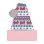 Cerdá Hello Kitty Bonnet de Noël en laine multicolore - Dimensions 22.0 x 2.0 x 21.0 cm - Pour 3 ans et plus