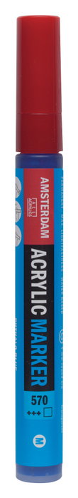 Amsterdam Marqueur Acrylique 4 mm Bleu Phthalo 570 Amsterdam Marqueur Acrylique 4 mm Bleu Phthalo 570