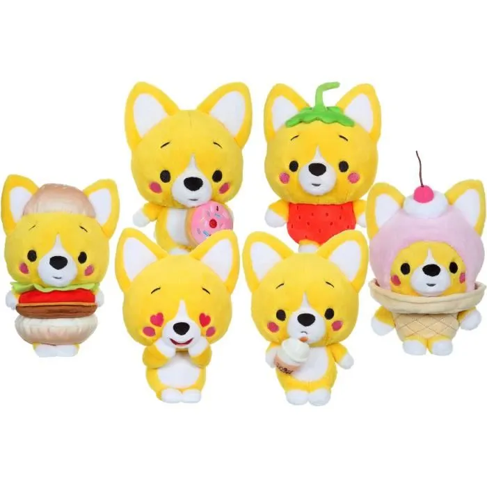GIPSY TOYS - Peluche Little Corgi Cuties Glace 20 cm - Douce Peluche KAWAII en Polyester - Collection de 6 Modèles - L 15 x l 14 x H 20 cm GIPSY TOYS - Peluche Little Corgi Cuties Glace 20 cm - Douce Peluche KAWAII en Polyester - Collection de 6 Modèles - L 15 x l 14 x H 20 cm