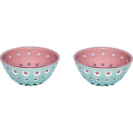 Guzzini Le Murrine Set de 2 bols 12 cm Matcha vert/blanc/mauve