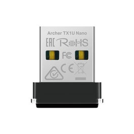 TP-Link Archer TX1U Nano AX300 Adaptateur Wi-Fi 6 USB 2.0 Noir Ultra-Compacte 287 Mbit/s