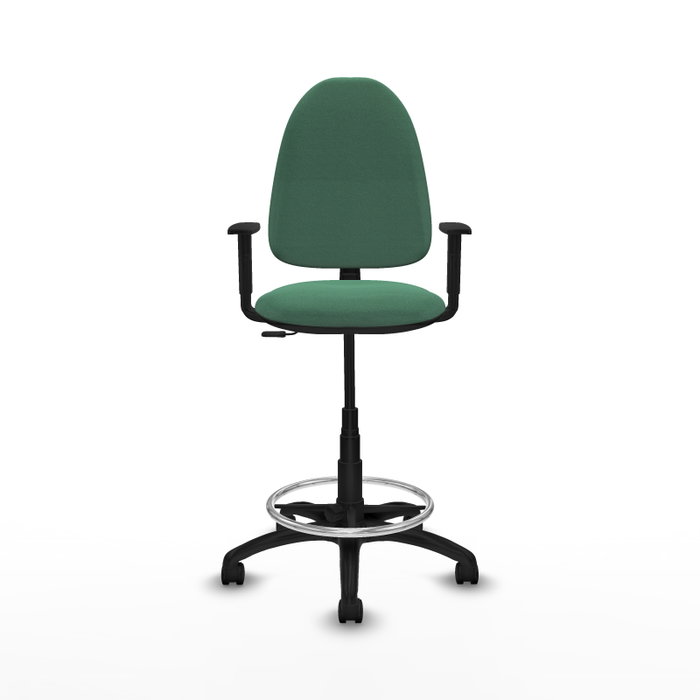 PIQUERAS Y CRESPO Tabouret Vert émeraude avec Accoudoir 1D