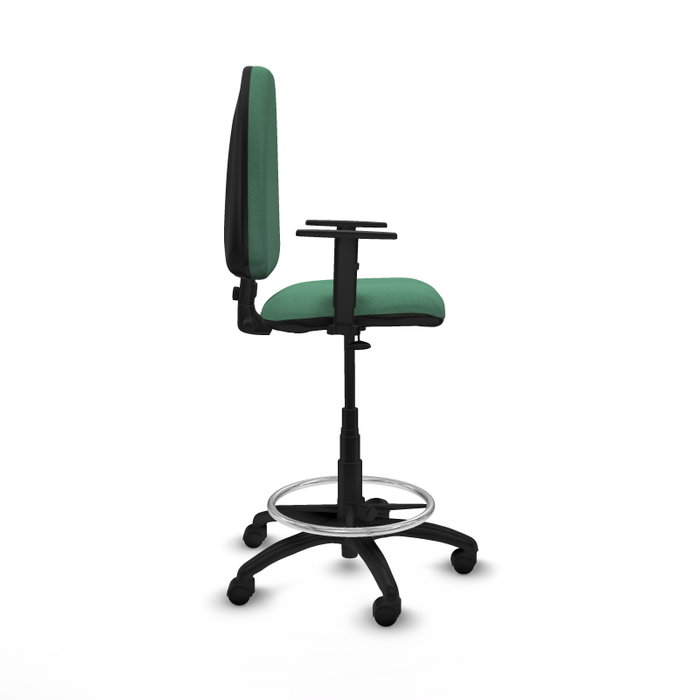 PIQUERAS Y CRESPO Tabouret Vert émeraude avec Accoudoir 1D